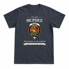 McPhee Tartan Crest Mischief and Mayhem T-shirt