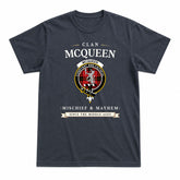 McQueen Modern Tartan Crest Mischief and Mayhem T-shirt
