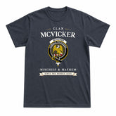 McVicker Tartan Crest Mischief and Mayhem T-shirt