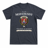 Monypenny Tartan Crest Mischief and Mayhem T-shirt