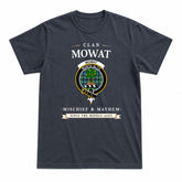 Mowat Ancient Tartan Crest Mischief and Mayhem T-shirt