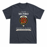 Munro Modern Tartan Crest Mischief and Mayhem T-shirt