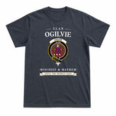 Ogilvie Tartan Crest Mischief and Mayhem T-shirt