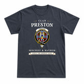 Preston Tartan Crest Mischief and Mayhem T-shirt