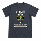 Purves Tartan Crest Mischief and Mayhem T-shirt