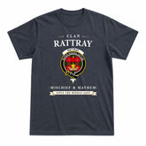 Rattray Modern Tartan Crest Mischief and Mayhem T-shirt