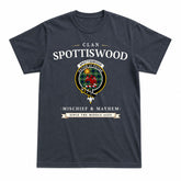 Spottiswood Tartan Crest Mischief and Mayhem T-shirt