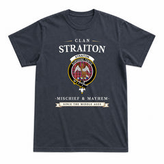 Straiton Tartan Crest Mischief and Mayhem T-shirt