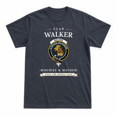 Walker Hunting Tartan Crest Mischief and Mayhem T-shirt