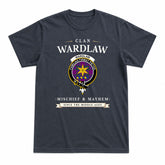 Wardlaw Modern Tartan Crest Mischief and Mayhem T-shirt