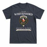 Whitefoord Tartan Crest Mischief and Mayhem T-shirt