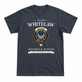 Whitelaw Tartan Crest Mischief and Mayhem T-shirt