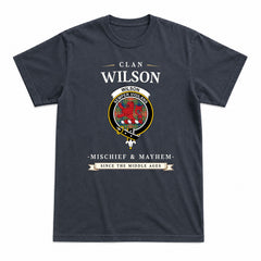 Wilson Ancient Tartan Crest Mischief and Mayhem T-shirt