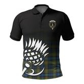 McClellan Ancient Tartan Crest Polo Shirt - Thistle Black Style