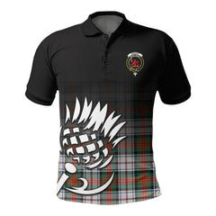 McDuff Dress Ancient Tartan Crest Polo Shirt - Thistle Black Style