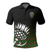 McKinnon Hunting Modern Tartan Crest Polo Shirt - Thistle Black Style