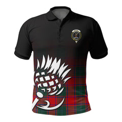 McPhail Clan Tartan Crest Polo Shirt - Thistle Black Style