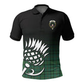 Ross Hunting Ancient Tartan Crest Polo Shirt - Thistle Black Style