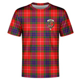 Fraser (of Lovat) Modern Tartan Crest T-shirt
