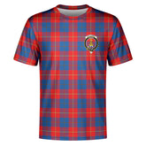 Galloway Red Tartan Crest T-shirt