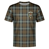 Graham of Menteith Weathered Tartan Crest T-shirt