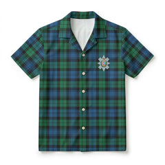 Black Watch Ancient Tartan Crest Hawaiian Shirt