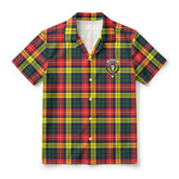 Buchanan Modern Tartan Crest Hawaiian Shirt