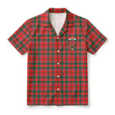Dalziel Modern Tartan Crest Hawaiian Shirt