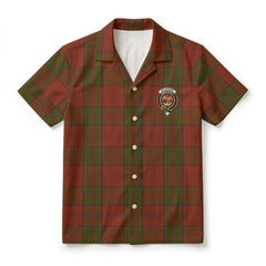 Drummond Clan Tartan Crest Hawaiian Shirt