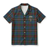 Fraser (of Lovat) Hunting Ancient Tartan Crest Hawaiian Shirt