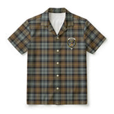 Gordon Weathered Tartan Crest Hawaiian Shirt