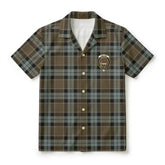 Graham of Menteith Weathered Tartan Crest Hawaiian Shirt