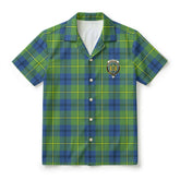 Johnston Ancient Tartan Crest Hawaiian Shirt