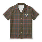 Kennedy Weathered Tartan Crest Hawaiian Shirt