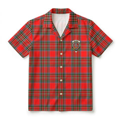 MacBain Tartan Crest Hawaiian Shirt