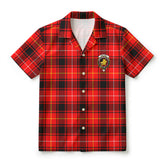 MacIver Modern Tartan Crest Hawaiian Shirt