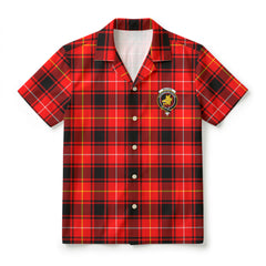 MacIver Modern Tartan Crest Hawaiian Shirt