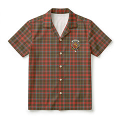 MacKintosh Hunting Weathered Tartan Crest Hawaiian Shirt