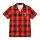 McIvor Tartan Crest Hawaiian Shirt