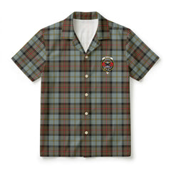 McLeod of Harris Weathered Tartan Crest Hawaiian Shirt