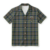 Scott Green Modern Tartan Crest Hawaiian Shirt