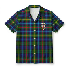 Smith Modern Tartan Crest Hawaiian Shirt