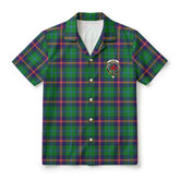 Young Modern Tartan Crest Hawaiian Shirt