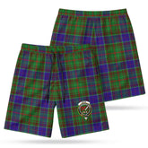 Adam Tartan Crest Men's Beach Shorts