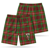 Ainslie Tartan Crest Men's Beach Shorts