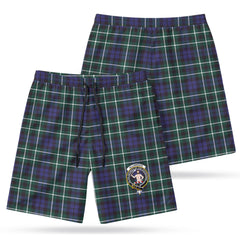 Allardice Tartan Crest Men's Beach Shorts