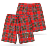 Binning (of Wallifoord) Tartan Crest Men's Beach Shorts