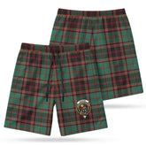 Buchan Ancient Tartan Crest Men's Beach Shorts