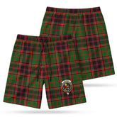Buchan Modern Tartan Crest Men's Beach Shorts