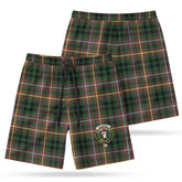 Buchanan Hunting Tartan Crest Men's Beach Shorts